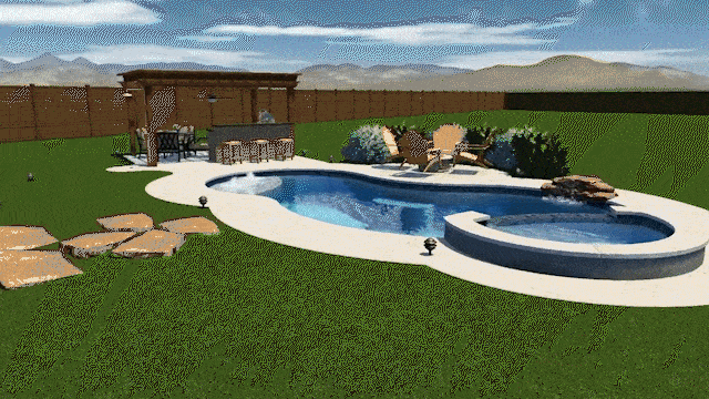 Professional 3D Pool Design in Catano